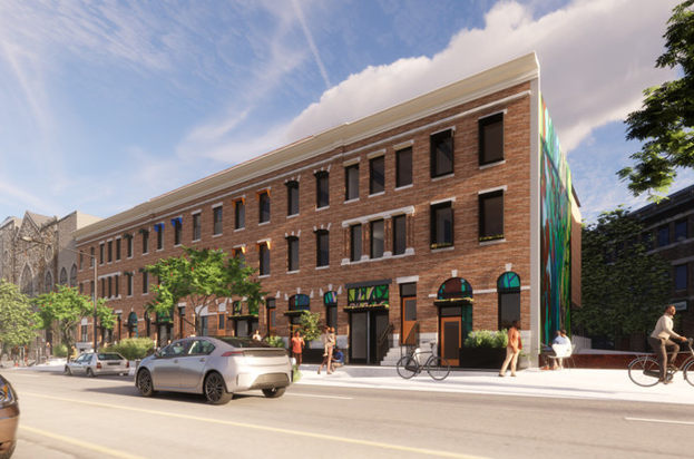 The Zero Energy North Avenue Mixed-Use project in Baltimore render